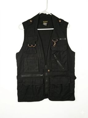 PROMARTER Men's Black Multi-Pocket Utility Vest by